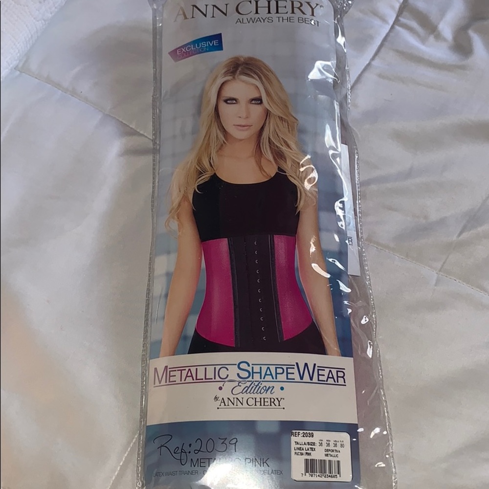 Ann Chery Metallic Latex Shapewear Waist Trainer